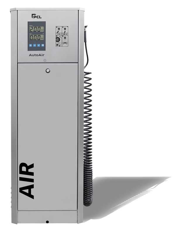 AutoAir II PKW Kompressor (Stand), 10 m Spiralschlauch, Hebelventilstecker