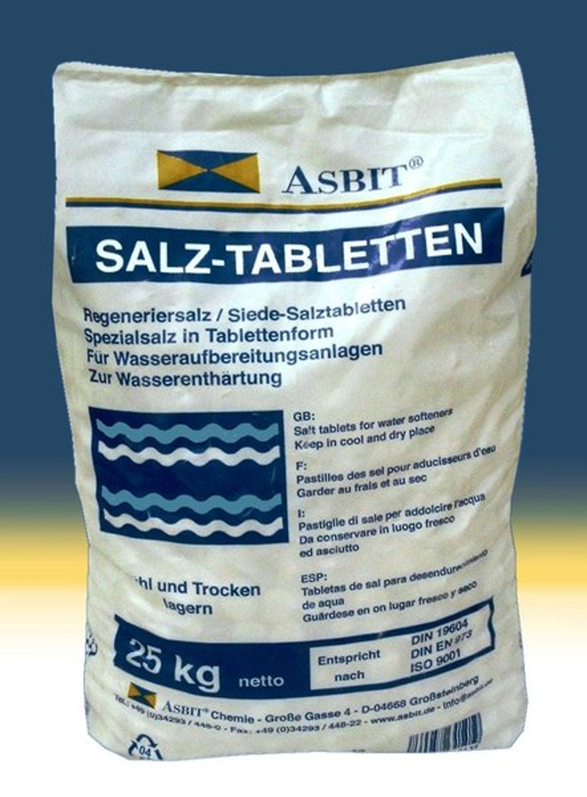 Regeneriersalz, 40 Sack á 25 kg (1 t) - tagesaktuellen PREIS erfragen!