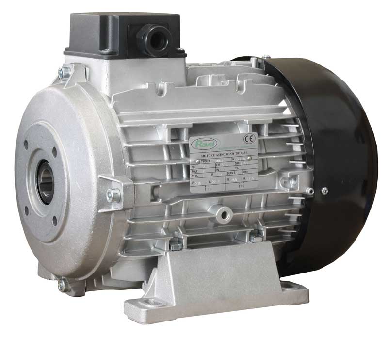 Motor mit Hohlwelle Ø24 mm, IP 54, 1420 U/min, 400 V, Lochmaß 1 x 2 = 140 x 190 mm, 9,4 A, 4 kW, Typ H112