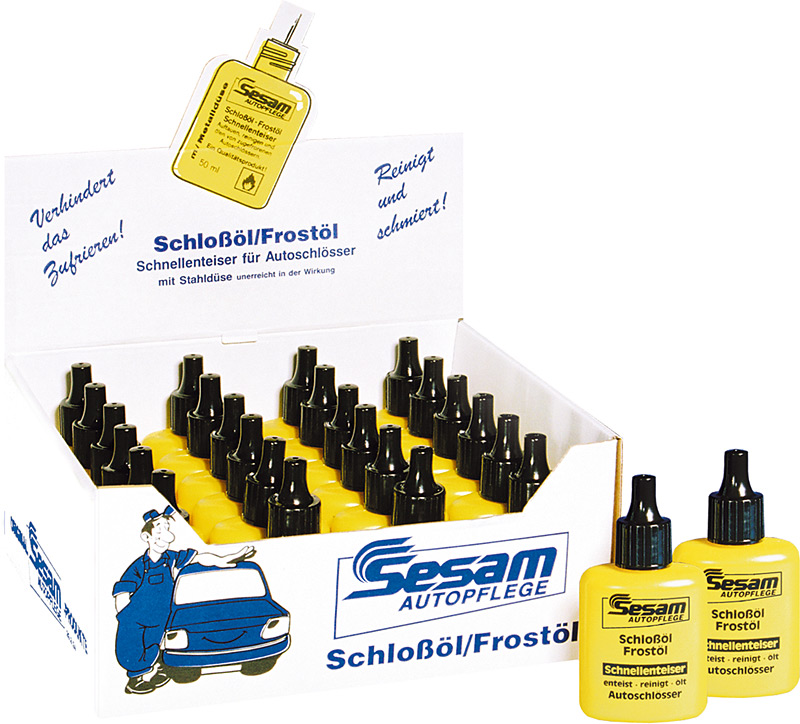 Sesam Schloss- und Frostöl, 24 Stück á 50 ml (im Aufsteller)