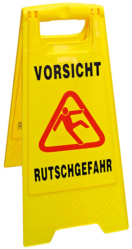 Sicherheitsaufsteller "VORSICHT Rutschgefahr"