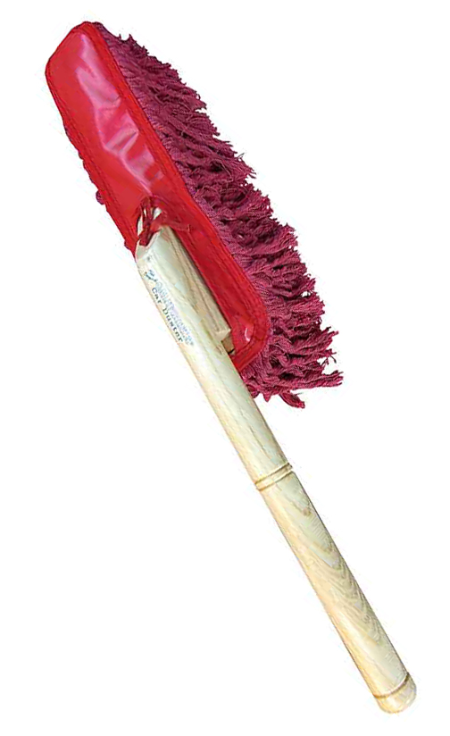 Original California Car Duster, Premium-Version mit Holzstiel, ca. 64 x 38 cm