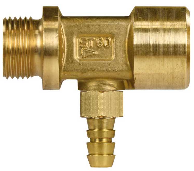 Chemie-Injektor ST-60, ohne Dosierung, E: 3/8" IG / A:3/8" AG, Düsengröße 1,8 mm