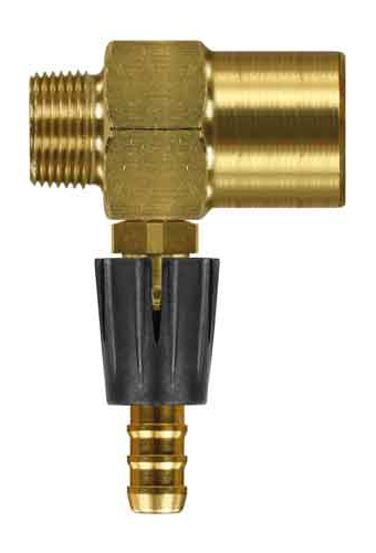 Chemie-Injektor mit Dosierung E: 3/8" IG / A:3/8" AG, Düsengröße 2,3 mm